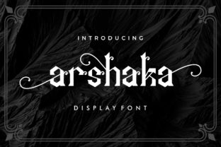 Arshaka: A Creative Font Blending Blackletter and Futurism