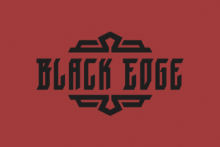 Black Edge: Bold, Minimalist Blackletter for Modern Design
