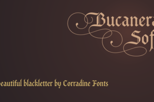 Bucanera Soft Family: A Creative Blackletter Typeface