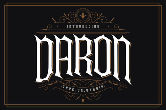 Daron: A Victorian Blackletter Font for Timeless Craft