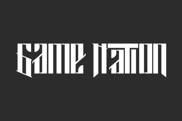Game Nation: A Blackletter Typeface for Modern Branding