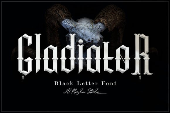 GladiatoR: Commanding Attention with Bold Blackletter Design