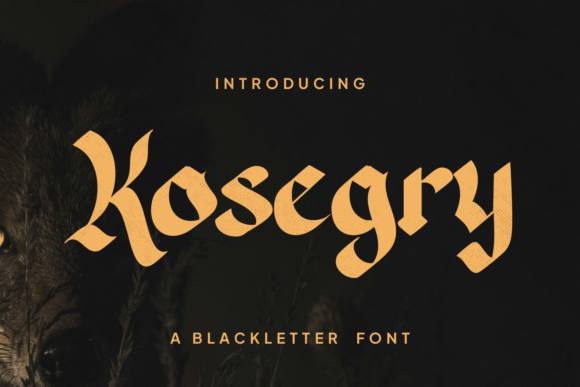 Kosegry: A Gothic Typeface for Bold, Modern Design