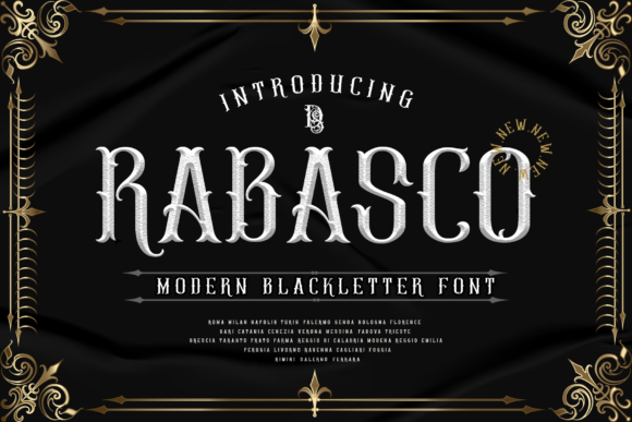 Rabasco: When Blackletter Style Meets Modern Craft