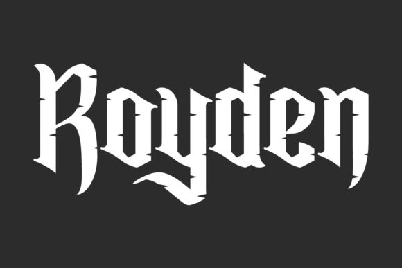 Royden: A Bold Blackletter Font for Modern Projects