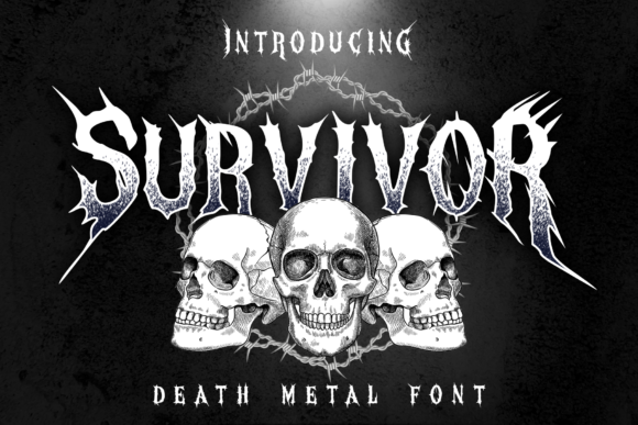 Survivor: A Bold Blackletter Typeface for Impactful Design