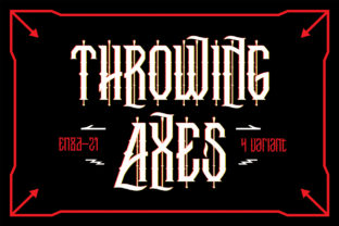 Throwing Axes: A Bold Blackletter for Edgy Design