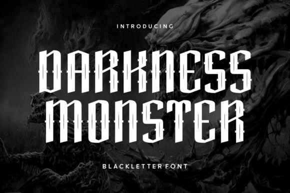 Unleash the Darkness Monster: A Font for Fearless Design